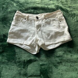 BDG Cream Jean Shorts